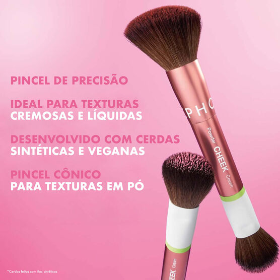 ESSENTIAL BRUSHES DUAL-ENDED CHEEK BRUSH
